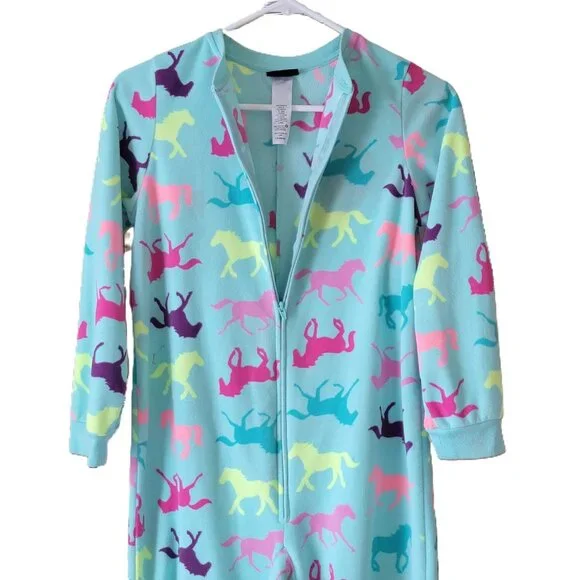 Joe Boxer Kids One Piece Fleece Pajama Long Sleeves Large 10-12 Gently Loved - Picture 5 of 13